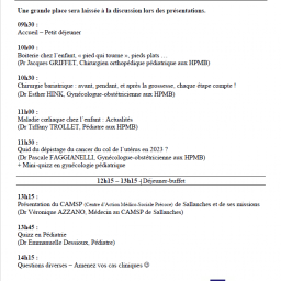 Enseignement Post-Universitaire de Pédiatrie – Gynécologie – Obstétrique