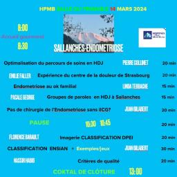 Réunion HPMB Endométriose le 14 mars 2024