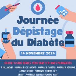 Journée du diabète 2024, dépistage et sensibilisation
