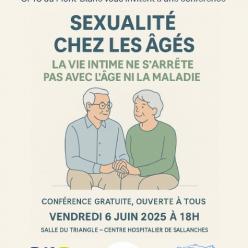 Conférence - Sexualité chez les âgés, le 6 juin à 18h