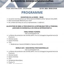 Violences intrafamiliales au Pays du Mont-Blanc - Rencontres interprofessionnelles 